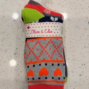 Girls Olive & Edie Colorful Socks